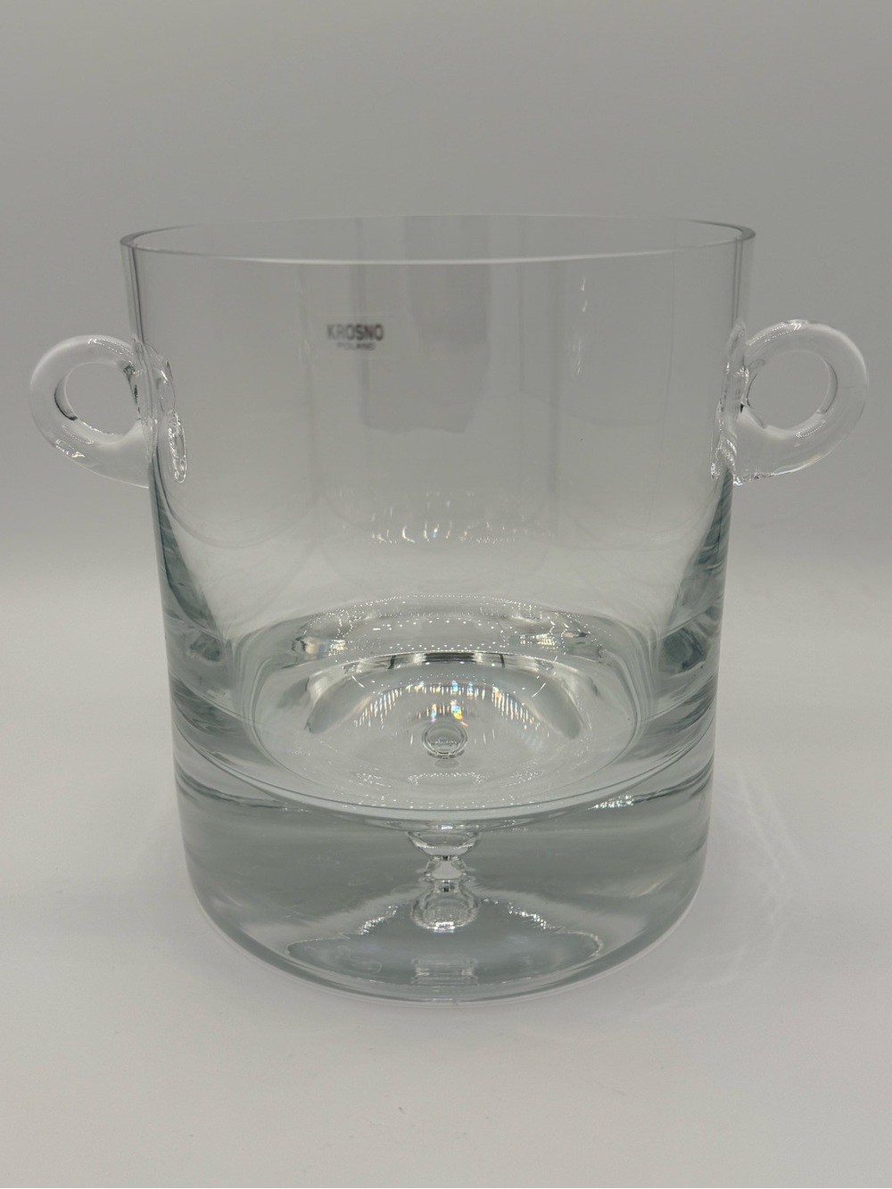 Krosno Glass Ice Bucket with Loop Handles - Picture 2 of 4